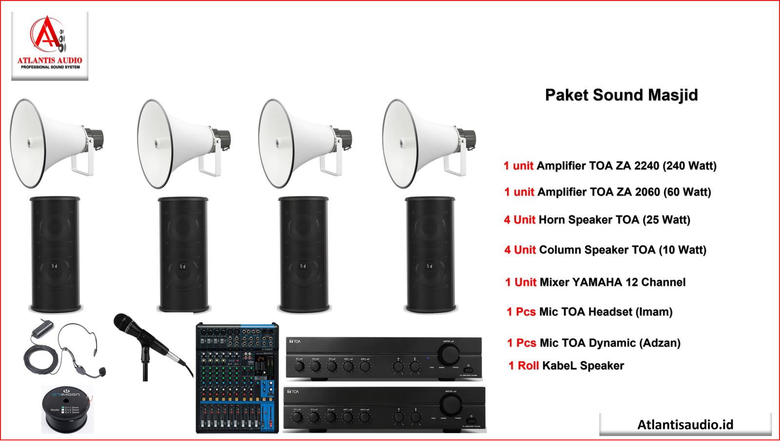 paket sound system untuk masjid